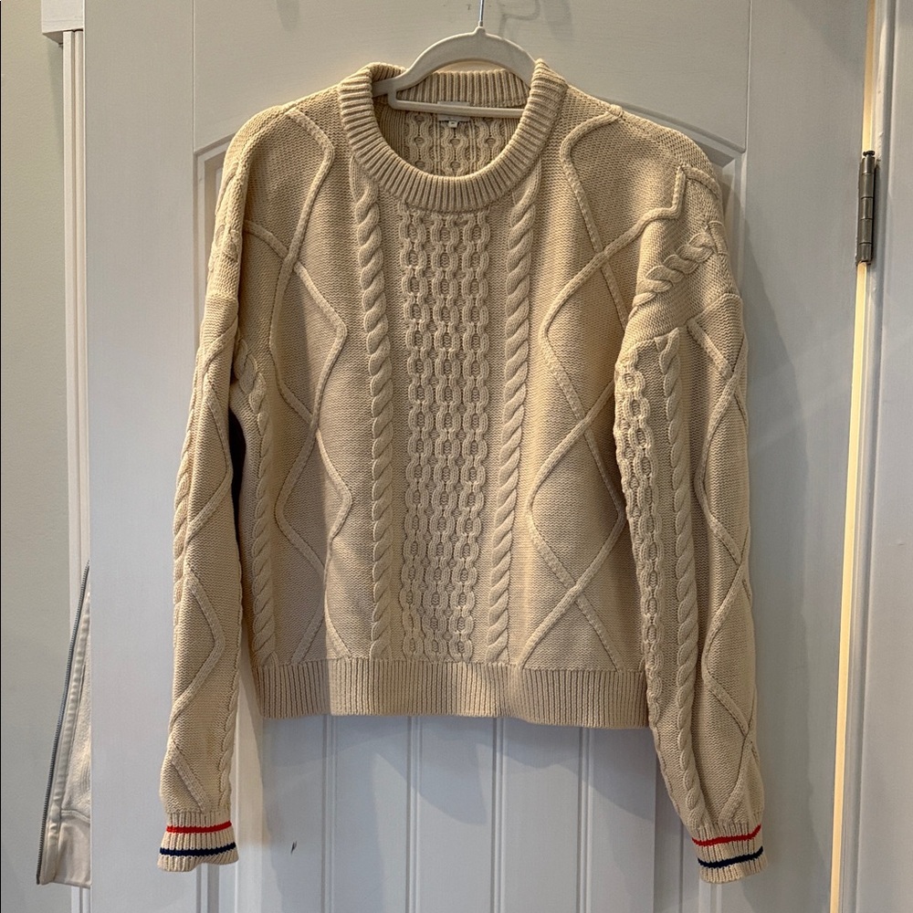 KULE Cream Cable Knit Sweater NWOT